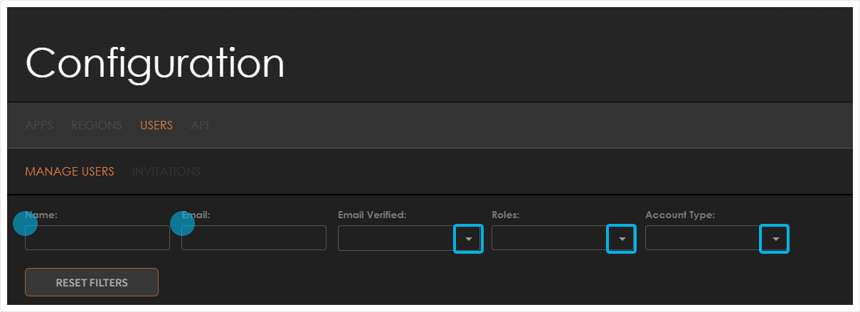 Configuration – Users | AIM Platform User Roles & Invitations