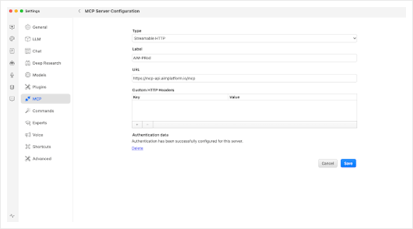 AIM Platform MCP Server Usage Guide – Setup, Integration & Security
